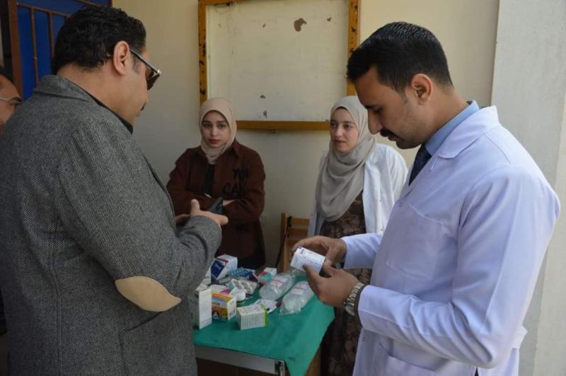 شباب بيت  العائلة المصرية بأسيوط يطلقون  قافلة طبية بالمجان  في كافة التخصصات بقرية الزرابي بابوتيج