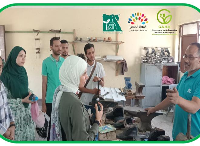 جولة ميدانية للشباب ضمن حملة ” مناخ مستدام ” تنظمها مؤسسة الدكتور أحمد جمعة بالتعاون مع مؤسسة مصر الخير