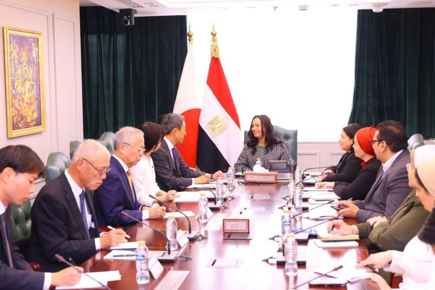 وزيرة التضامن الاجتماعي تلتقي وفداً من أعضاء مجلس المستشارين الياباني