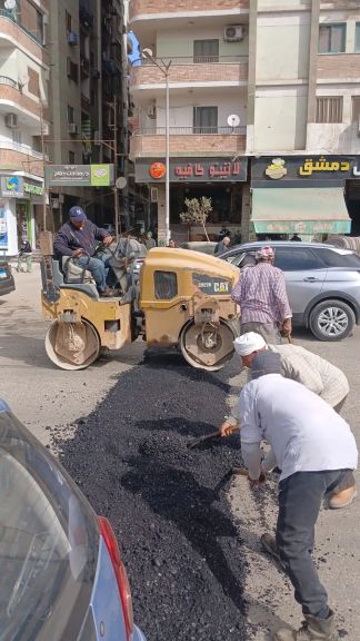 استجابة لمطالب المواطنين..  إقامة مطب صناعي بتقسيم سليمان الحكيم بحي شرق أسيوط
