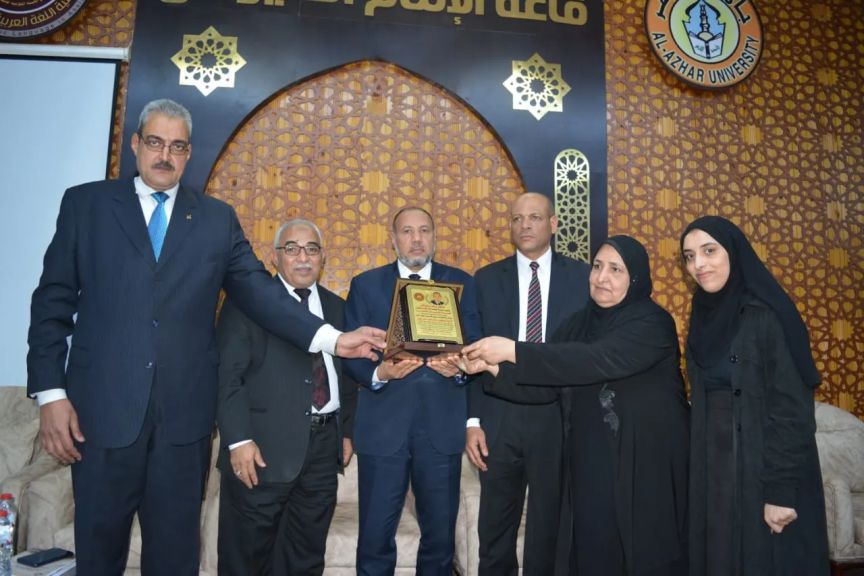 نائب رئيس جامعة الأزهر للوجه القبلى يشارك فى حفل تأبين الدكتور مالك أحمد رشوان عميد كلية اللغة العربية الأسبق بأسيوط