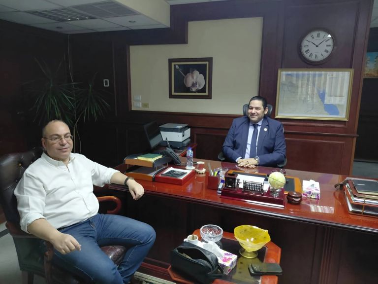 لتوصيل الغاز إلى الغنايم : النائب محمد رشوان يلتقى نائب رئيس شركة ايجاس