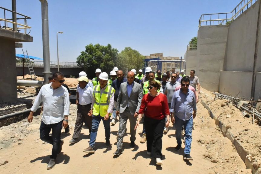 جولة تفقدية لمحافظ أسيوط لمتابعة مشروع إحلال وتجديد وتوسعة محطة معالجة عرب المدابغ بتكلفة 600 مليون جنيها